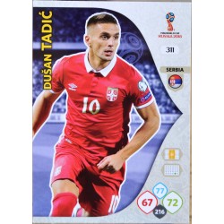 carte PANINI ADRENALYN XL FIFA 2018 #311 Dušan Tadić / Serbia