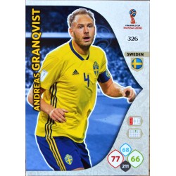 carte PANINI ADRENALYN XL FIFA 2018 #326 Andreas Granqvist / Sweden