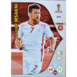carte PANINI ADRENALYN XL FIFA 2018 #342 Youssef Msakni / Tunisia