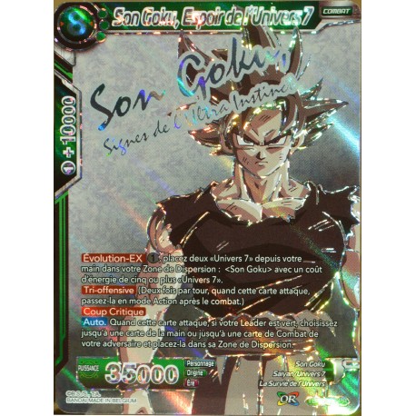 carte Dragon Ball Super TB1-052-SPR Son Goku, Espoir de l'Univers 7 NEUF FR
