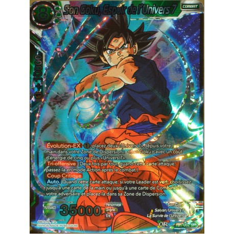 carte Dragon Ball Super TB1-052-SR Son Goku, Espoir de l'Univers 7 NEUF FR