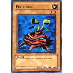 carte YU-GI-OH LOB-E014 Firegrass NEUF FR