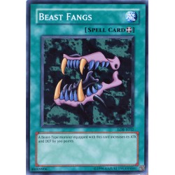 carte YU-GI-OH LOB-E032 Beast Fangs NEUF FR
