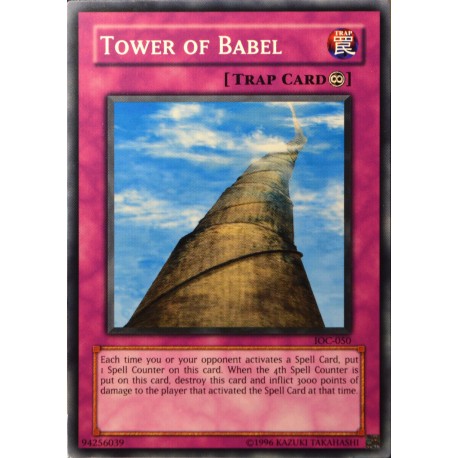 carte YU-GI-OH IOC-050 Tower Of Babel NEUF FR