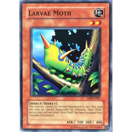 carte YU-GI-OH MRD-E007 Larvae Moth NEUF FR