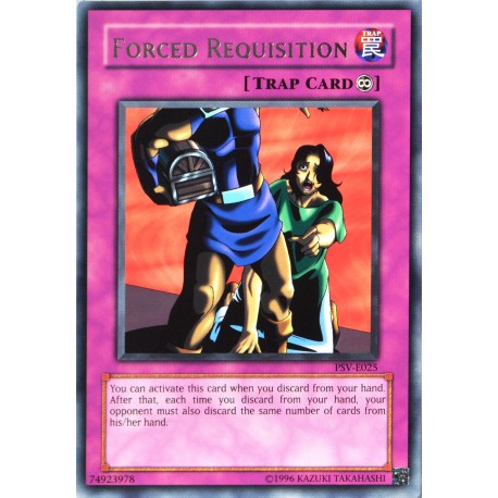 carte YU-GI-OH PSV-E025 Forced Requisition NEUF FR