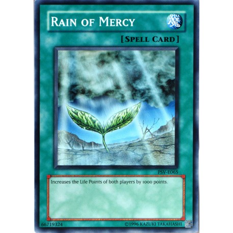 carte YU-GI-OH PSV-E065 Rain of Mercy NEUF FR