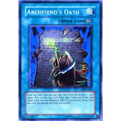 carte YU-GI-OH DCR-092 Archfiend's Oath NEUF FR