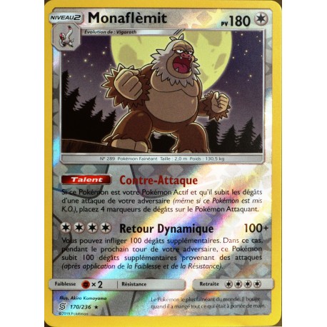 carte Pokémon 170/236 Monaflémit - REVERSE SL11 - Soleil et Lune - Harmonie des Esprits NEUF FR