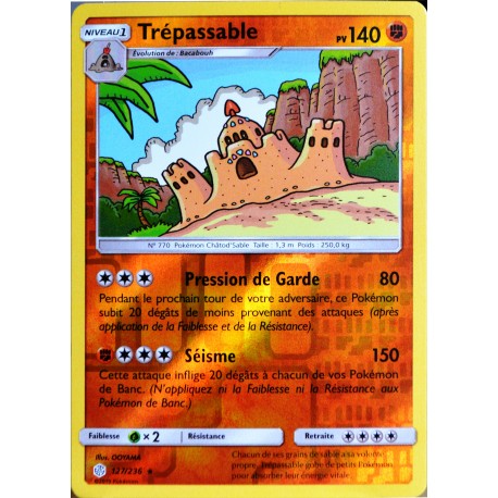 carte Pokémon 127/236 Trépassable - REVERSE SL12 - Soleil et Lune - Eclipse Cosmique NEUF FR