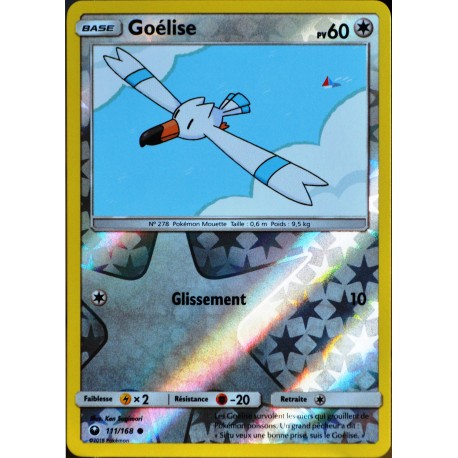 carte Pokémon 111/168 Goélise - REVERSE SL7 - Soleil et Lune - Tempête Céleste NEUF FR