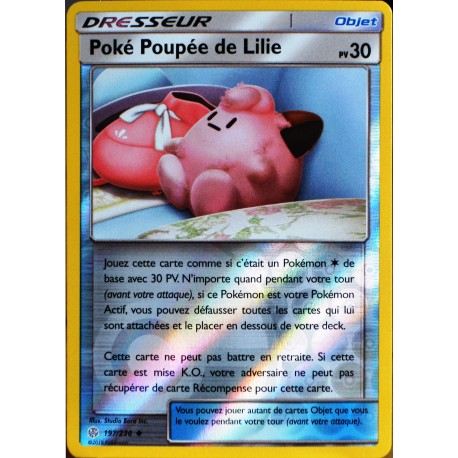 carte Pokémon 197/236 Poké Poupée de Lilie - REVERSE SL12 - Soleil et Lune - Eclipse Cosmique NEUF FR