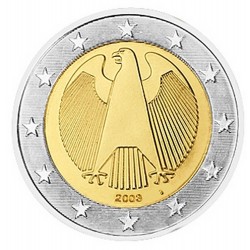 2 EURO Allemagne 2003 J BE 19.500.000 EX.