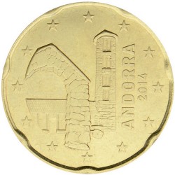 20 CENT ANDORRE 2014 UNC 1000000 EX.