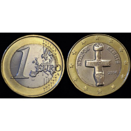 1 EURO CHYPRE 2014 UNC 100.000 EX.