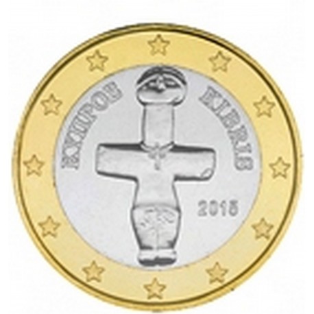 1 EURO CHYPRE 2015 UNC 100.000 EX.