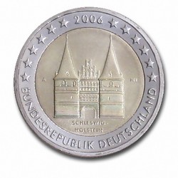 Allemagne 2 Euro commémorative 2006 - Schleswig-Holstein - Holstentor Lübeck - A - Berlin Allemagne 2006  6.000.000 EX.