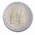 Allemagne 2 Euro commémorative 2006 - Schleswig-Holstein - Holstentor Lübeck - J - Hambourg Allemagne 2006  6.300.000 EX.