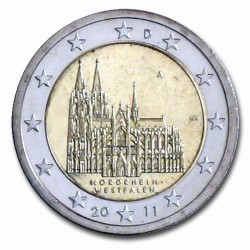 Allemagne 2 Euro commémorative 2011 - Rhénanie du Nord-Westphalie - Cathédrale de Cologne - A - Berlin Allemagne 2011  6.000.000