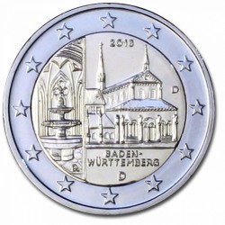 Allemagne 2 Euro commémorative 2013 - Bade-Wurtemberg - Monastère de Maulbronn - D - Munich Allemagne 2013  6.300.000 EX.