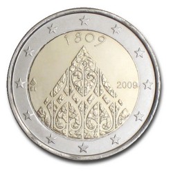 Finlande 2 Euro commémorative 2009 200 ans Autonomie de la Finlande - Diète de Porvoo  1.600.000 EX.