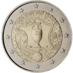 France 2 Euro commémorative 2016 Championnat UEFA de Football  10.000.000 EX.