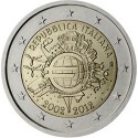 Italie 2 Euro commémorative 2012 - Dix ans de billets et pièces en euros  15.000.000 EX.