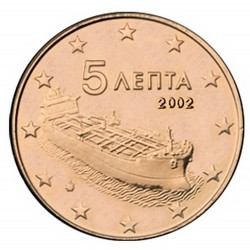 5 CENT Grèce 2002 UNC 211.000.000 EX.