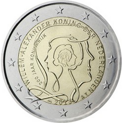 Pays-Bas 2 Euro commémorative 2013 - 200 ans du Royaume des Pays-Bas  3.500.000 EX.