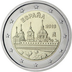 Espagne 2 Euro commémorative 2013 - Monastère de San Lorenzo de El Escorial  4.000.000 EX.
