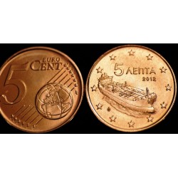 5 CENT Grèce 2012 UNC 5.000.000 EX.