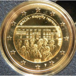 Malte 2 Euro commémorative 2012 - Représentation majoritaire 1887 - avec différent  50.000 EX.