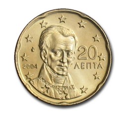20 CENT Grèce 2004 UNC 500.000 EX.