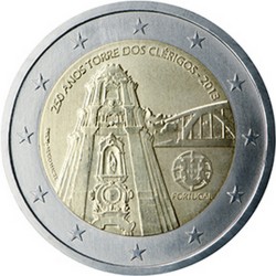 Portugal 2 Euro commémorative 2013 - Tour des Clercs  500.000  EX.