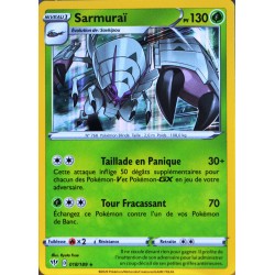 carte Pokémon 18/189 Sarmuraï EB03 - Epée et Bouclier - Ténèbres Embrasées NEUF FR