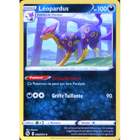 carte Pokémon 040/073 Léopardus ◆ EB3.5 La Voie du Maître NEUF FR