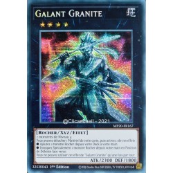carte YU-GI-OH MP20-FR167 Galant Granite Prismatic Secret Rare NEUF FR
