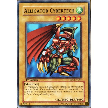 carte YU-GI-OH 5DS2-FR003 Alligator Cybertech (Cyber-Tech Alligator) - Commune NEUF FR