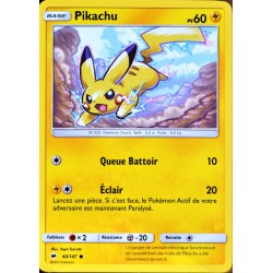 carte Pokémon 40/147 Pikachu 60 PV SL3 - Soleil et Lune - Ombres Ardentes NEUF FR