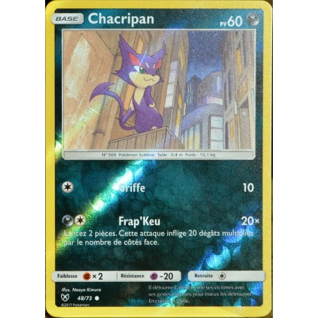 carte Pokémon 48/73 Chacripan 60 PV - REVERSE SL3.5 Légendes Brillantes NEUF FR