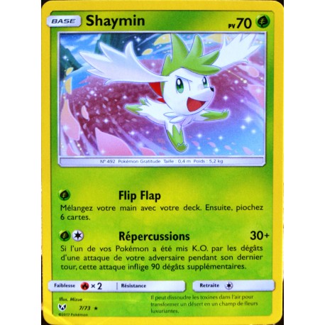 carte Pokémon 7/73 Shaymin SL3.5 Légendes Brillantes NEUF FR