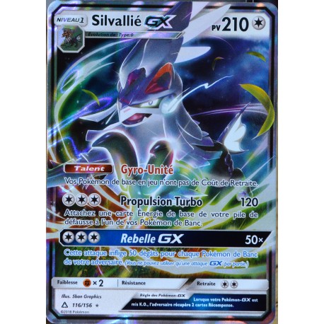 carte Pokémon 116/156 Silvallié GX SL5 - Soleil et Lune - Ultra Prisme NEUF FR