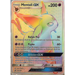 carte Pokémon 152/149 Mentali-GX - FULL ART SECRETE SM1 - Soleil et Lune NEUF FR