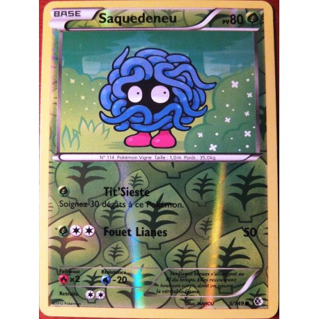 carte Pokémon 5/149 Saquedeneu 80 PV carte POKEMON Frontières Franchies NEUF FR