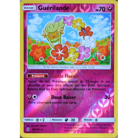 carte Pokémon 93/145 Guérilande 70 PV - HOLO REVERSE SL2 - Soleil et Lune - Gardiens Ascendants NEUF FR