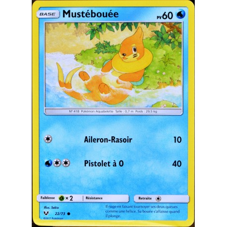 carte Pokémon 22/73 Mustébouée 60 PV SL3.5 Légendes Brillantes NEUF FR