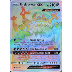 carte Pokémon 116/111 Engloutyran GX  210 PV - SECRETE SL4 - Soleil et Lune - Invasion Carmin NEUF FR
