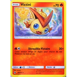 carte Pokémon 49/214 Victini 70 PV SL8 - Soleil et Lune - Tonnerre Perdu NEUF FR