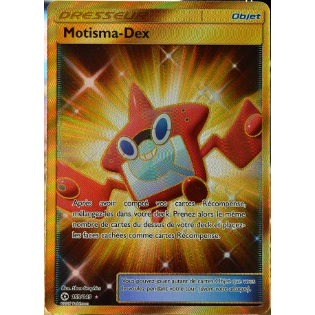 carte Pokémon 159/149 Motisma-Dex - FULL ART SECRETE SM1 - Soleil et Lune NEUF FR