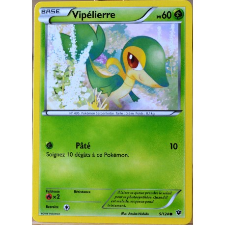 carte Pokémon 5/124 Vipélierre 60 PV XY - Impact des Destins NEUF FR